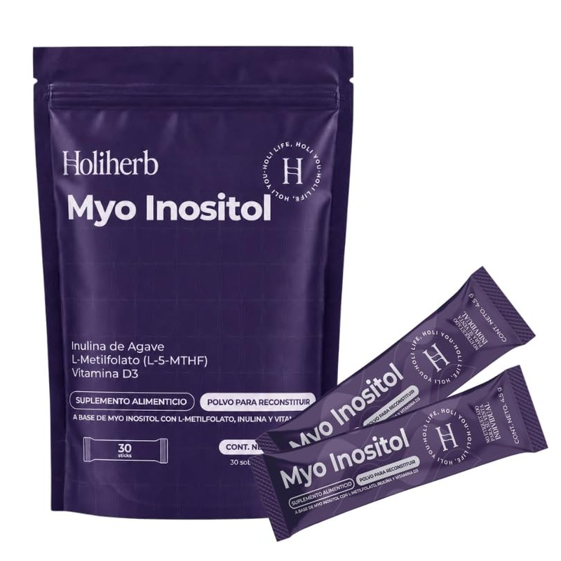Holiherb - Myo Inositol (4g) + Metil Folato en Polvo|