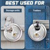Chumia 16 Pack Padlocks Keyed Alike, Stainless Steel 2-3/4" Wide,