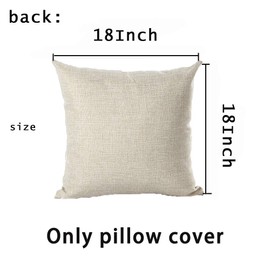 Hopyeer Pillow Covers Cotton Linen Pillowcases Woodland Fawn Floral Bloom Wreath Decorative Cute Animal Throw Pillow Case Cushion Cover Gift for Home Sofa Bedroom Couch Car 18"x18" (Fawn Wreath)