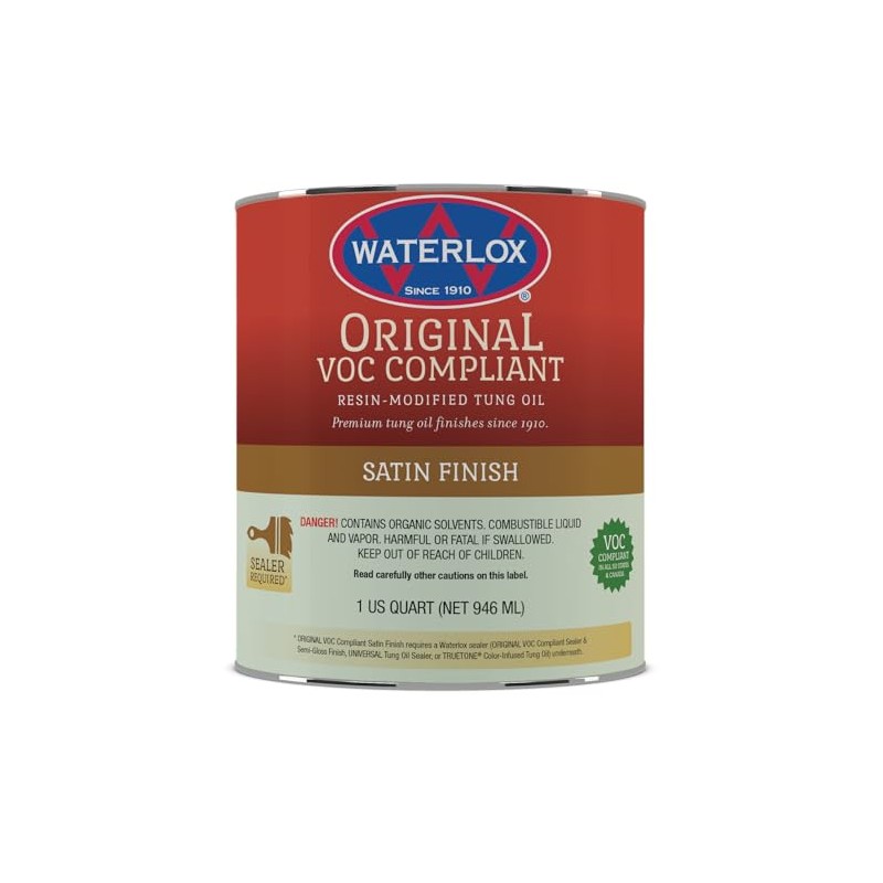 Waterlox TB6035 QT Wood Finish, Clear
