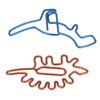 100Pcs Paper Clips Unique Dinosaur Shape Lightweight Portable Electroplating Process