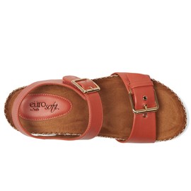 Eurosoft Women's Gypsy Flat Sandal, Mango, 8