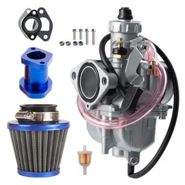 VM22 Carburetor Kit 26mm Carburetor for Predator 212cc 196cc GX160 GX200 6.5hp Clone Engine 196cc CT200U KT196 Moto Mini Bike Race Go Kart 212cc Carburetor with Air Filter Mainfold