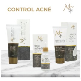 Kit Control Acné Piezas Life Limpiador Serum Crema Cara
