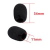 Headset Incom, Microphone Sponge, Noise Prevention, Microphone Cover, Black Windshield,