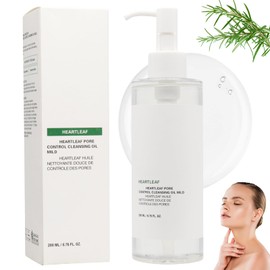 Heartleaf Porenkontroll-Öl, Heartleaf Pore Control Cleansing Oil, Gesichtsreiniger für empfindliche Haut, Mitesser Entfernung, Make-Up Entferner, Tiefenreinigung, Gesichtsreiniger (200 ml)