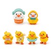 6 Pack Cute Duck Figurines, Car Dashboard Decor, Desk Ornaments,