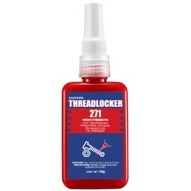 ESKONKE Red Thread Locker 271 High Strength Permanent Locking Nuts & Bolts Threadlocker Lock Tight & Seal Fasteners Compound Anaerobic Curing Metal Glue 1.69 Oz/50 ml (271)