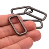 BIKICOCO Metal Rectangle Ring Buckles Square Strap Webbing Belt Rings