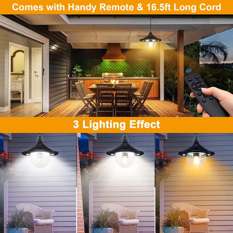 Solar Barn Lights Indoor Outdoor Shed Light Solar Powered with