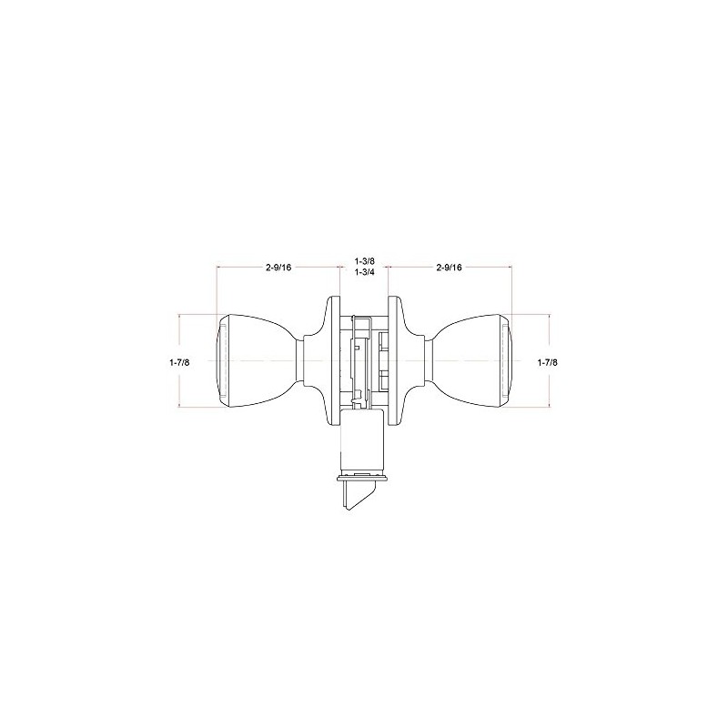 Pro-Grade Classic Mobile Home Passage Door Knob Hall and Closet