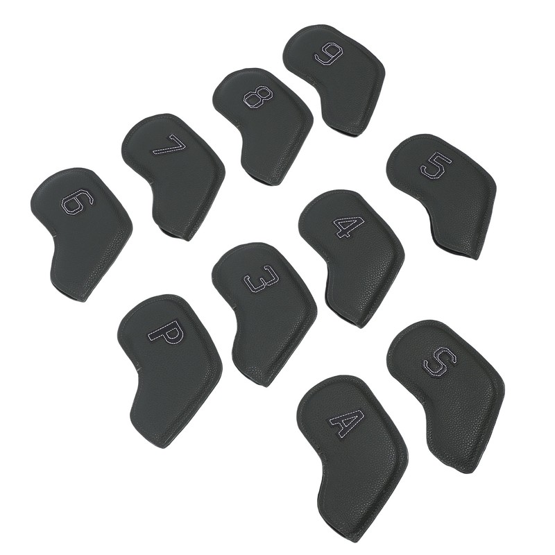 10 Pcs Golf Club Head Cover Stylish Exquisite PU Protective