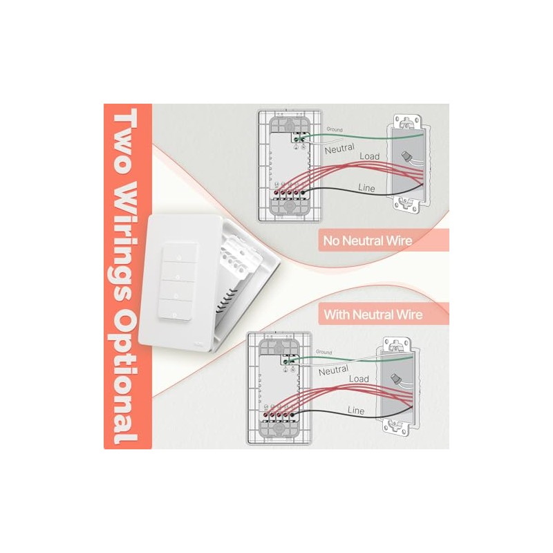 MOES Zigbee - Interruptor Inteligente Zigbee de 2ª Generación de