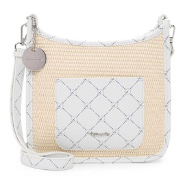 Tamaris TAS Anna 33080 Women's Shoulder Bag Material Mix, White, Unit size