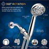 FREZZEL High Pressure Shower Head With Handheld Spray 6 Settings