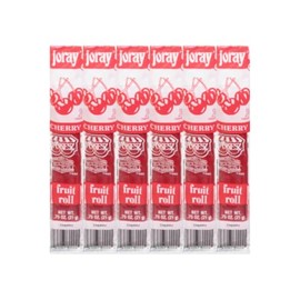 Fruit Roll Cherry, 0.75 oz 6-Pack – Individually Wrapped Chewy Fruit Snacks, Perfect for Lunchboxes, On-the-Go Treats, Kids' and Adults' Favorite Healthy Snack Alternative