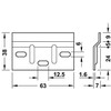 Hanging Bracket + Wall Hanger Plate 63mm Kitchen Cabinet Cupboard