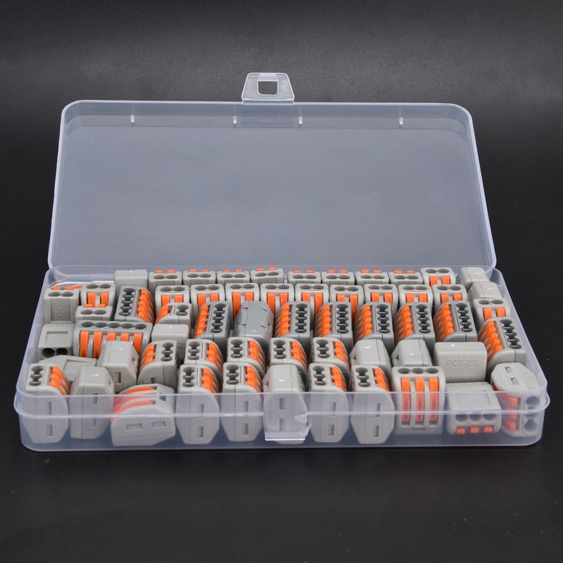 60Pcs Lever Nuts Quick Connect Wire Connector Conductor PCT‑212 ‑