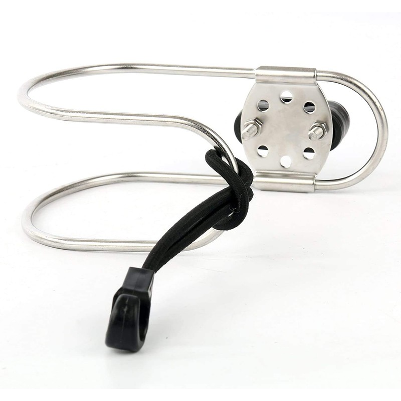FUTURUP Stainless Steel Marine Horseshoe Bracket Life Buoy Ring Holder