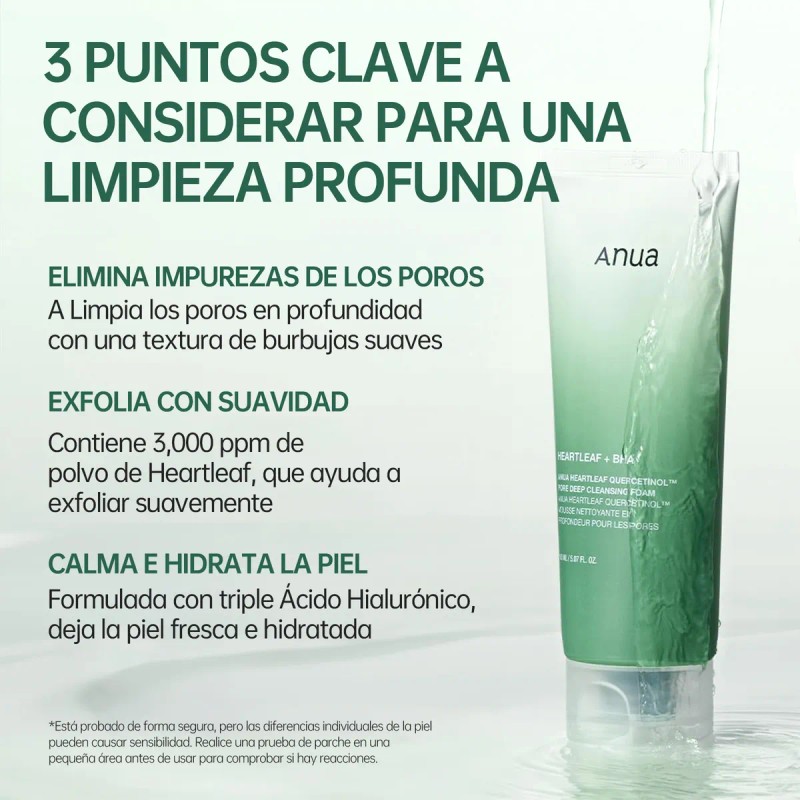 Anua Heartleaf Quercetinol Espuma Facial 150 Ml