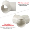 CABAX 3-Way Y Shape Plastic Duct Connector Splitter for Exhaust