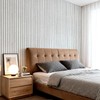 DULEIXUFHEE PVC Slat 3D Wall Panel Peel and Stick, Bright