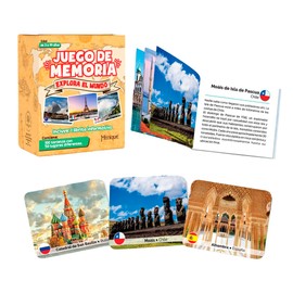Menique. Juego de Memoria - Explora el Mundo. Hermosas fotografías de 50 países Diferentes.                                                           