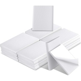 Zonon 16 Pieces Door Corner Seal Weatherstripping Exterior Door Frame Seal Draft Stopper Adhesive Corner Pads for Weather Stripping and Draft Protection (White)