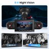Hodozzy 360° Car Dash Cam, 4 Cameras Front Rear, 1080P,