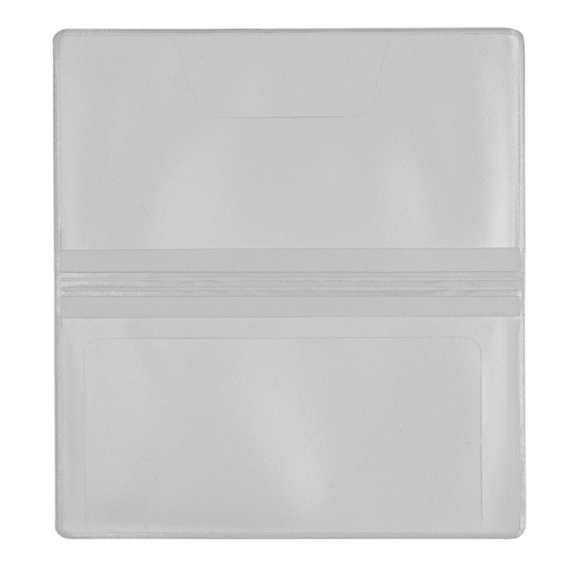 CAROUSELCHECKS Grey Vinyl Checkbook Cover, Top Tear Personal Vinyl Checkbook