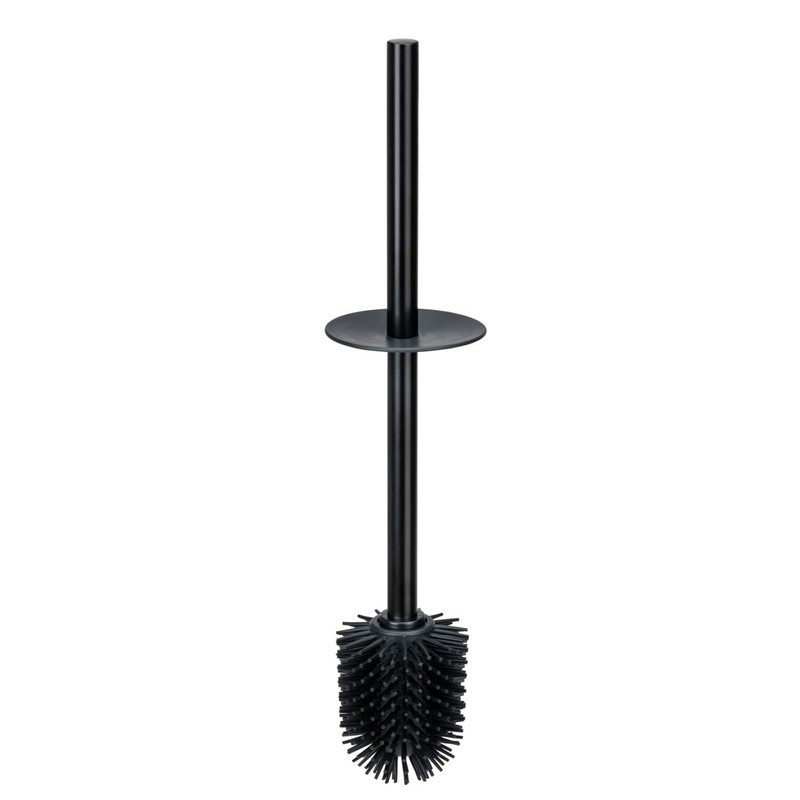 WENKO Casoli Ceramic Toilet Brush Set Black
