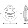 Keysy Key Fob Holder for Watch Band RFID (Clear)