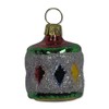 Lauschaer Glas Christmas Tree Decoration Small Drum Colourful Christmas Tree