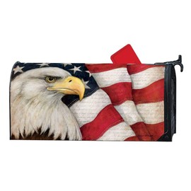 MailWraps Studio M American Eagle Decorative, The Original Magnetic Mailbox Cover, Made in USA, Superior Weather Durability, Standard Size fits 6.5W x 19L Inch Mailbox