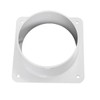 4 Inch Duct Connector Flange, JSIXASO ABS Straight Flange Connector