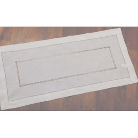 Generisch Table Runner 40 x 90 cm with Handmade Hemstitch (40 x 90)