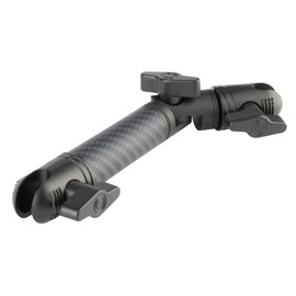Bulletpoint Locking Adjustable Carbon Fiber Kevlar Mounting Arm with Articulating Joint Dual 20mm Socket Ends (7cm-to-1cm)