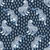 PrintFresh Navy Tiger Queen Peel and Stick Wallpaper,Blue