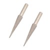 Diamond Grinding Head, Pointed Brazed Polishing Drill Bits Burrs with