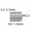 M2.5 x 0.45mm x 1D Helicoil Wire Inner Thread Inserts,