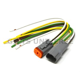 Deutsch DT 4-pin Pigtail Kit 14AWG Pure Copper GPT Wire, Made in USA