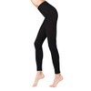 Conte Black Thermal Leggings Footless Tights Base Layer Cotton 250