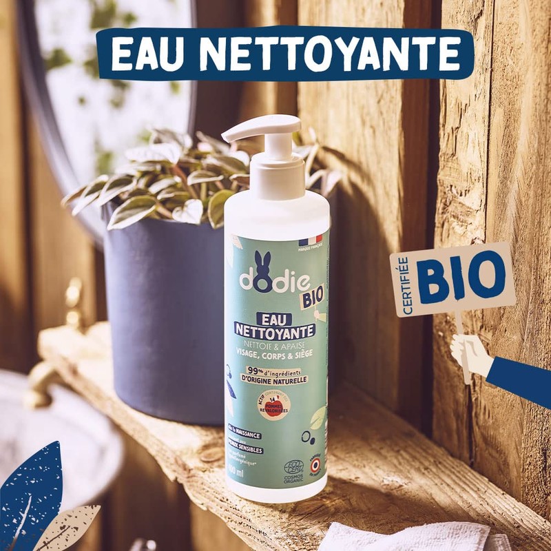 DODIE Organic Cleansing Water - Face, Body and Seat -