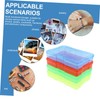 KONTONTY 4Pcs Boxes Clear Plastic Storage Boxes for Items Multi