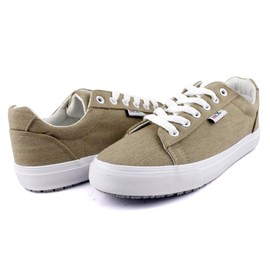 Laforst Nextgen Footwear Womens Sunbrella Nonslip Waitress Server Lace Up Flat Beige 7.5