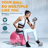 NEWKIBOU Pelota de Ejercicio,Pelota de Pilates 55/65/75cm-Fitball Anti-Burst,para el Embarazo,