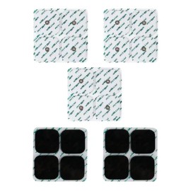 20 Electrodos Parches Compatibles Con Compex 5x5 Single Snap                                                                                          