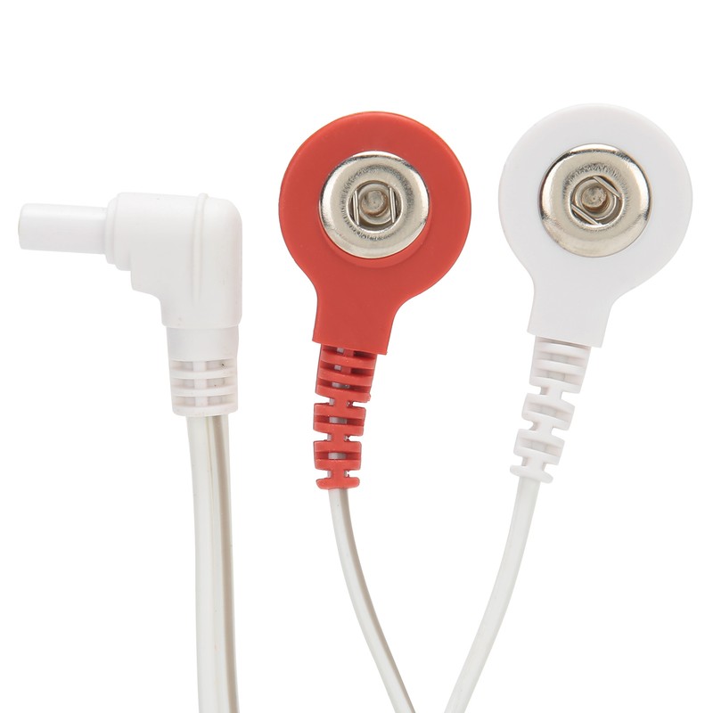 10pcs / bag 2.35mm 1.5m 2‑In‑1 Button Type Electrode Lead