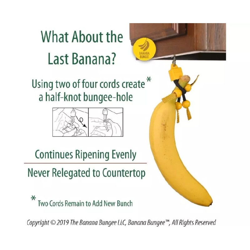 The Banana Bungee Banana Holder Hanger - Hook Stand Basket
