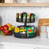 Mind Reader 2-Tier Snack Carousel, Countertop Organizer, Snack Tray, Breakroom,